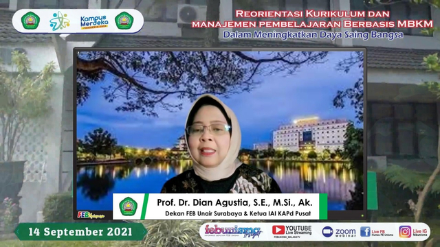 Ketua Ikatan Akuntan Indonesia Kompartemen Akuntan Pendidik Prof, Dr. Dian Agustia SE, MSi, Akt, CA. foto: dokumen