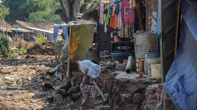 Ilustrasi perkampungan kumuh. Foto: Raisan Al Farisi/Antara Foto