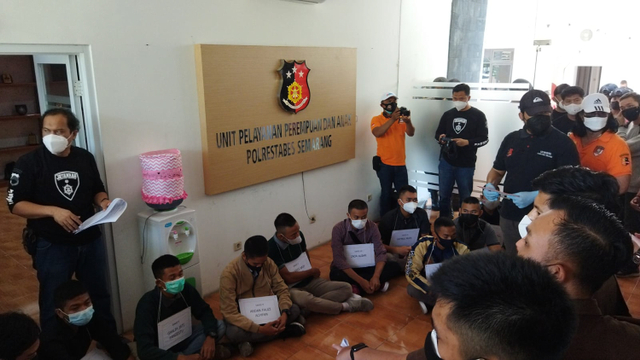 Polisi gelar rekonstruksi pembunuhan mahasiswa PIP. Foto: Dok. Istimewa