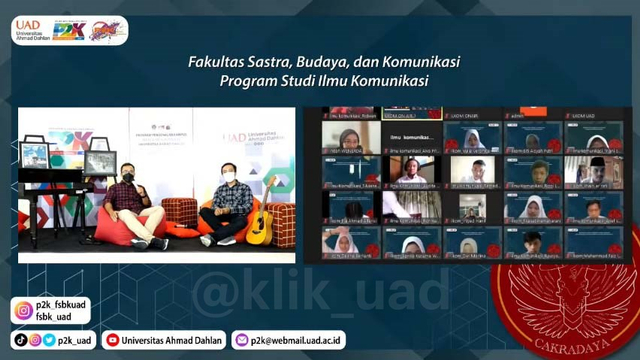 Muhammad Najih Farihanto, S.I.Kom., M,A. (kiri) Ketua Program Studi Ilmu Komunikasi Universitas Ahmad Dahlan (UAD) (Foto: Ambar)
