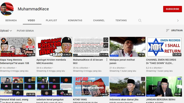 Akun YouTube Muhammad Kece Belum Diblokir, Masih Bisa Diputar (306184)