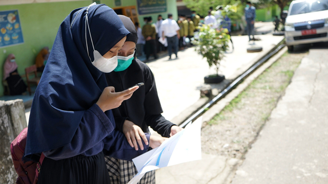 Foto: 500 Santri di Sumsel Jalani Vaksinasi Dosis 1 (100186)