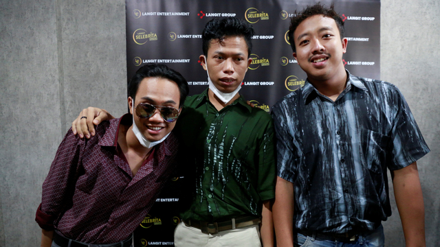 Trio Warkopi saat ditemui di kawasan Kebayoran Lama, Jakarta, Rabu (22/9). Foto: Ronny