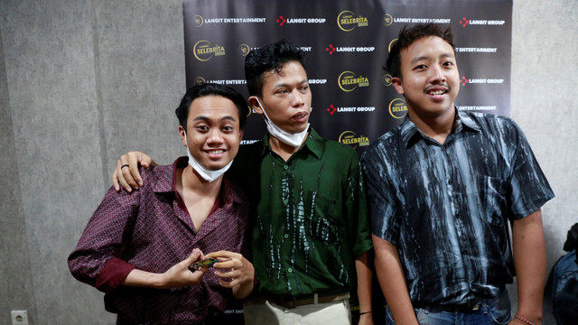 Trio Warkopi saat ditemui di kawasan Kebayoran Lama, Jakarta, Rabu (22/9). Foto: Ronny