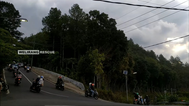 Turunan maut di Jalur Cangar, Pacet, Mojokerto, Jawa Timur. Foto: Welirang rescue