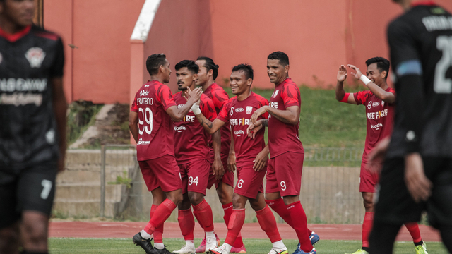 Persis Solo saat pertandingan uji coba melawan Kalteng Putra. (Foto: Dok. Persis Solo)