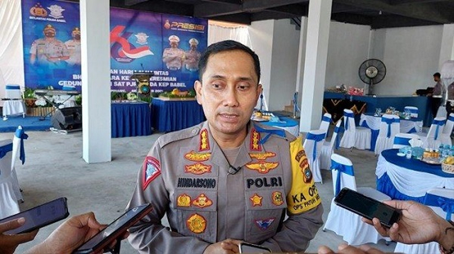 Direktur Lalu Lintas Polda Kepulauan Bangka Belitung, Kombes Pol Hindarsono.