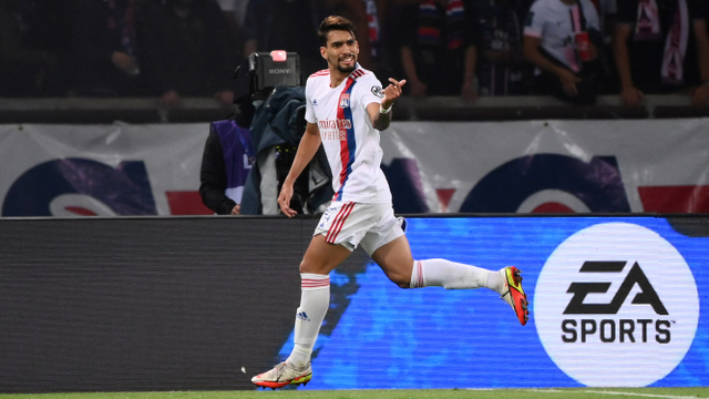 Pemain Lyon, Lucas Paqueta. Foto: FRANCK FIFE / AFP