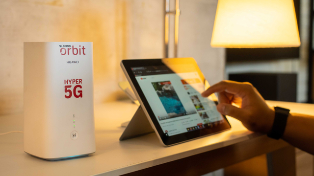 Modem Telkomsel Orbit jaringan 5G. Foto: Dok. Telkomsel