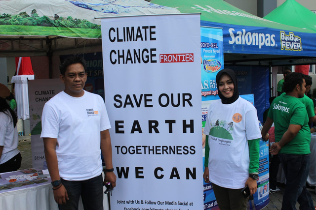 Founder Climate Change Frontier Eko Baskoro (kiri) dalam sebuah kegiatan.