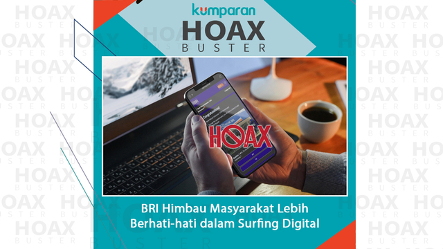 BRI himbau masyarakat lebih berhati-hati dalam surfing digital. Foto: BRI dan kumparan