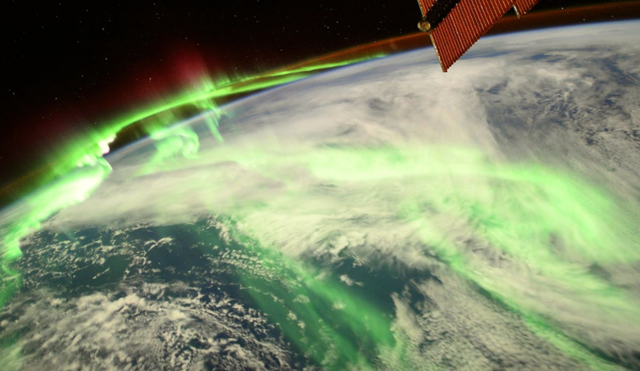 Aurora difoto dari ISS, 20 Agustus 2021. Foto: T. Pesquet/ESA/NASA