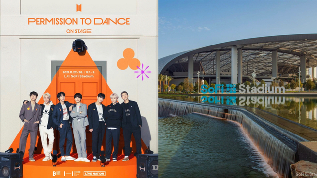 BTS dan SoFi Stadium dok Instagram @sofistadium