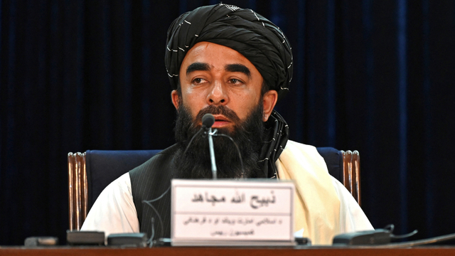 Juru bicara Taliban Zabihullah Mujahid. Foto: Aamir QURESHI/AFP