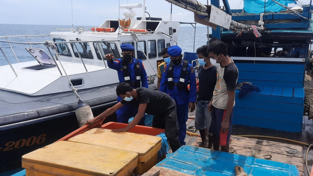 Penangkapan kapal nelayan. Foto: Polda Aceh