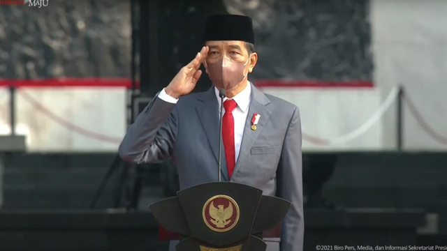 Jokowi-Ma'ruf Hadiri Upacara Hari Kesaktian Pancasila di Lubang Buaya (55990)