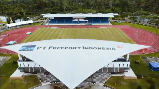 Stadion Mimika Sport Complex (MSC) menjadi bukti dukungan PT Freeport Indonesia (Freeport) dalam mendukung PON Papua. (Dok PTFI)