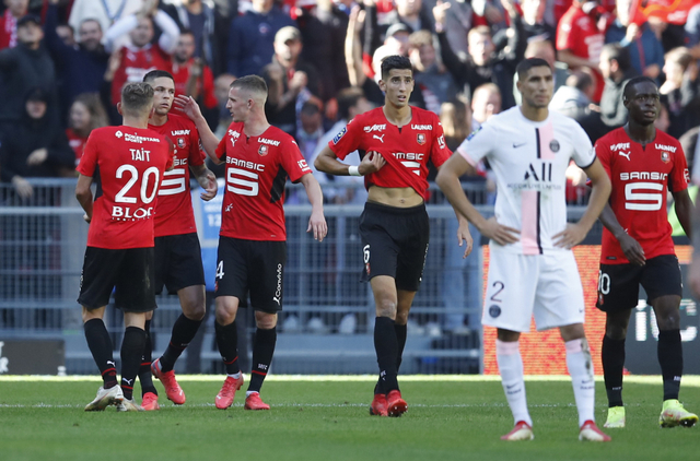Rennes vs PSG.  Foto: REUTERS/Stephane Mahe
