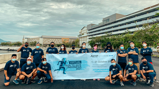 Peserta Virtual Run to Give 2021 yang diselenggarakan Hotel Four Points by Sheraton Manado