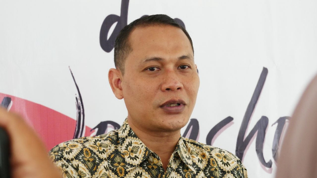 Kepala BPS Kepri, Agus Sudibyo saat launching aplikasi Warung Gurindam. Foto: Ismail/kepripedia.com.