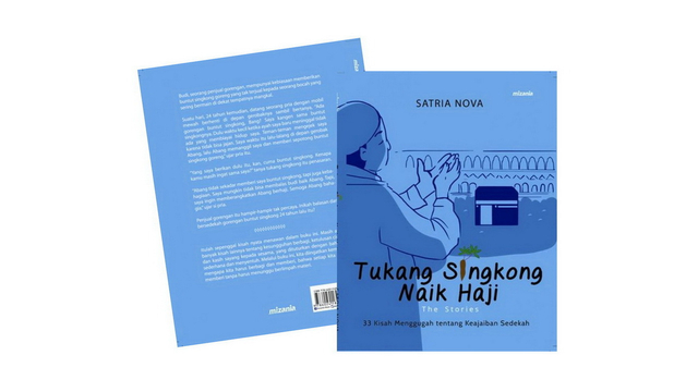 Ilustrasi: Cover Tukang Singkong Naik Haji karangan Satria Nova. (Foto: Dok Istimewa)