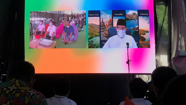 Prolog Fest 2021 telah diluncurkan untuk protokol kesehatan yang ketat oleh Menteri Pariwisata & Ekonomi Kreatif Bapak Sandiaga Uno