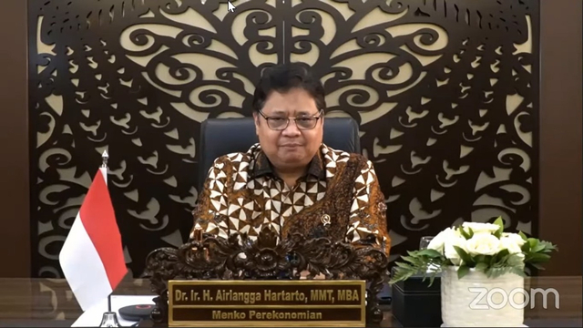 Menteri Koordinator (Menko) Bidang Perekonomian RI, Airlangga Hartarto. Foto: YouTube/Sinar Mas/kumparan