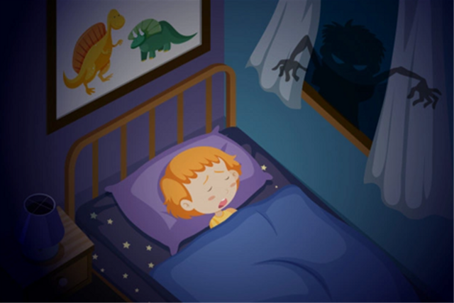 Ilustrasi anak yang ketindihan saat tidur. Sumber: https://www.freepik.com/