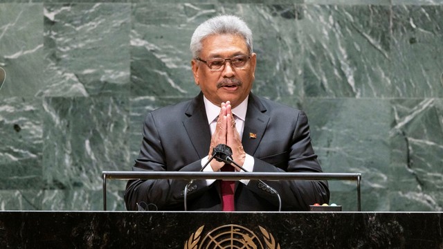 Presiden Sri Lanka Gotabaya Rajapaksa. Foto: Justin Lane/Pool via REUTERS