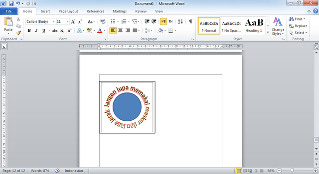Cara Membuat Tulisan Melingkar Di Word Lewat Fitur Wordart Kumparan Com