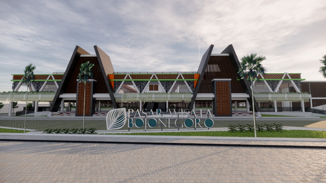 Desain Pasar Wisata Bojonegoro. (Istimewa)