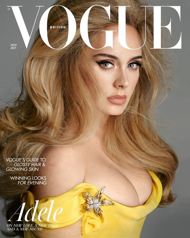 Gaya Adele saat Tampil di Cover Majalah Vogue Inggris Foto: Instagram @britishvogue