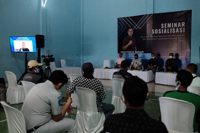 Indonesia Financial Group (IFG) menggelar seminar bertajuk " Sosialisasi Peran dan Manfaat Asuransi dan Penjaminan", Sabtu (9/10).