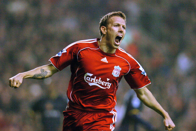 Craig Bellamy saat berjersi Liverpool. Foto: PAUL BARKER / AFP