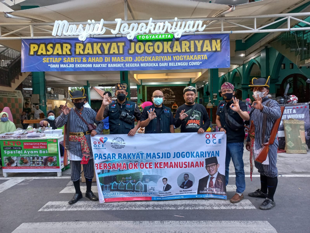 Bantu Pelaku UMKM, OK OCE Kemanusiaan Berikan 500 Kupon Pasar Rakyat Jogokariyan