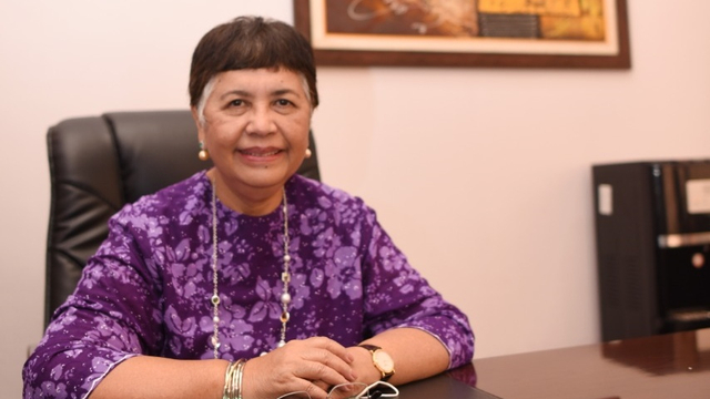 Ketua Majelis Wali Amanat Univeristas Sumatera Utara (USU), Nurmala Kartini Sjahrir, yang juga adik kandung Luhut Binsar Pandjaitan. Foto: USU