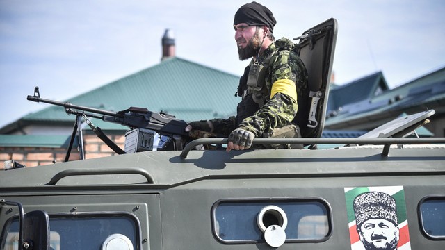 Ilustrasi tentara pasukan khusus Chechnya. Foto: Alexander NEMENOV/AFP