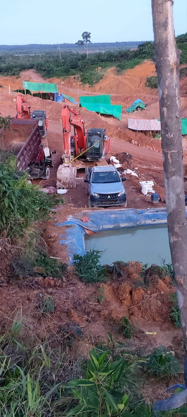 Lokasi penambangan emas Briptu Hasbudi di lahan konsesi PT BTM. Foto: Dok. Istimewa