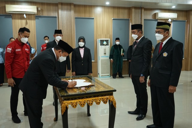 Kakanwil Kemenkumham Sumsel Lantik Anggota Majelis Pengawas Daerah Notaris (41532)