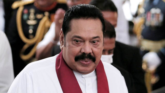 Perdana Menteri Sri Lanka Mahinda Rajapaksa. Foto: Dinuka Liyanawatte/REUTERS