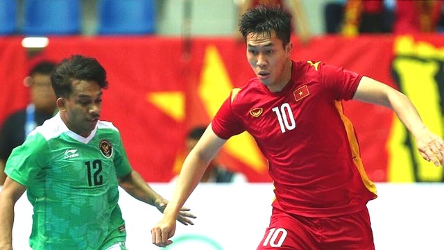 Vietnam vs Indonesia di futsal SEA Games, Rabu (11/5/2022). Foto: Instagram/@federasifutsal_id