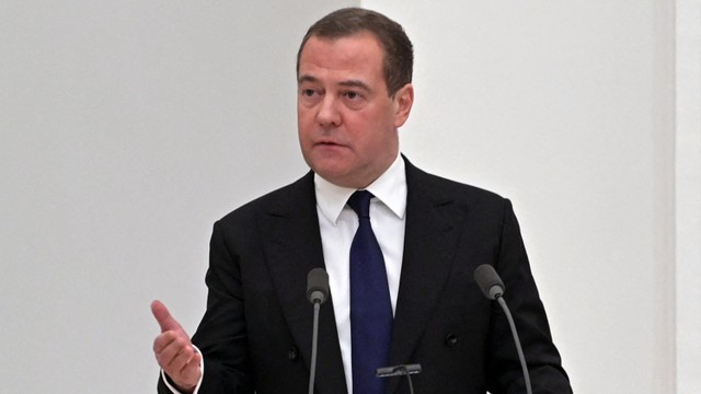 Wakil Dewan Keamanan Rusia, Dmitry Medvedev. Foto: Alexey NIKOLSKY/Sputnik/AFP
