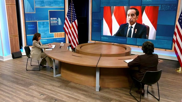 Pidato Presiden Jokowi pada KTT Global COVID-19 ke-2, Washington DC, Kamis (12/5/2022). Foto: Biro Pers Sekretariat Presiden