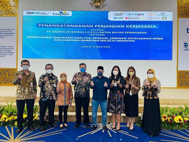 Kerja sama Bank KB Bukopin dengan PT Taspen (Persero). Foto: Dok. Istimewa