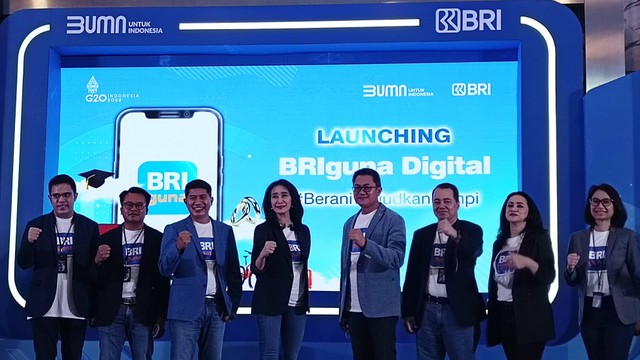 BRI launching BRIguna Digital di kantor BRI, Jumat (13/5/2022). Foto: Ghinaa Rahmatika/kumparan