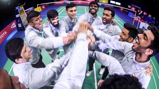 Reaksi India Tembus Final Piala Thomas: Joget & Serbu Lapangan (229445)