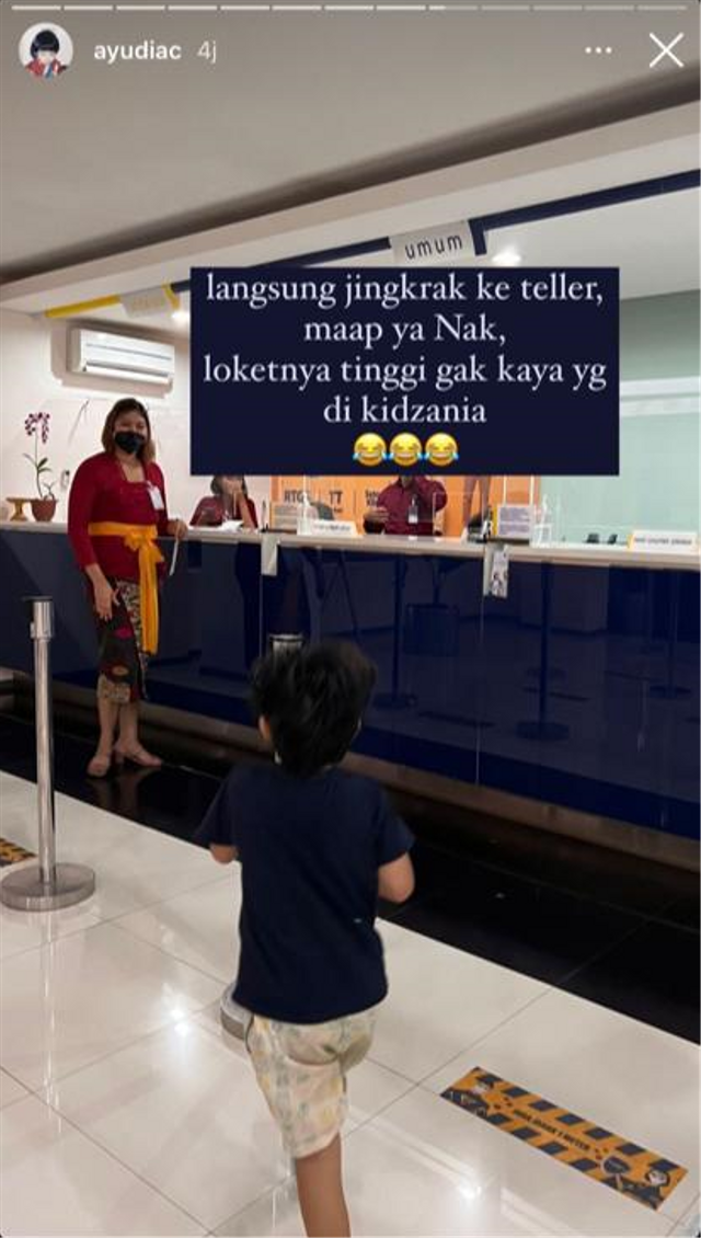 IG Story Ayudia Bing Slamet.