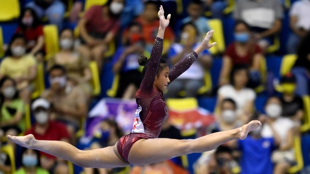 Foto: Pesenam Artistik Rifda Irfanaluthfi Raih Emas buat RI di SEA Games 2021 (4271)