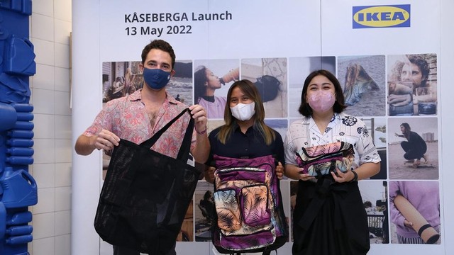 Koleksi tas KASEBERGA dari IKEA Indonesia. Foto: IKEA Indonesia
