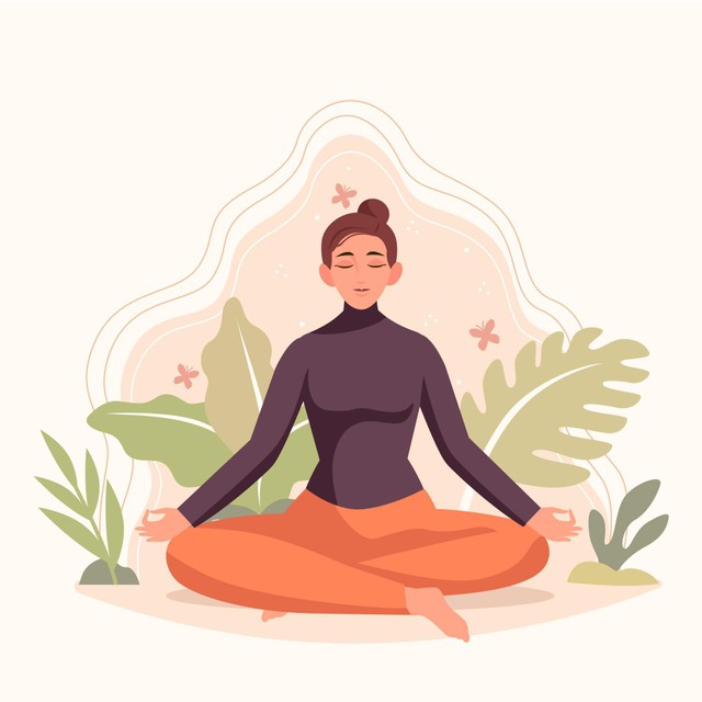 https://www.freepik.com/free-vector/organic-flat-people-meditating-illustration_13297280.htm. 